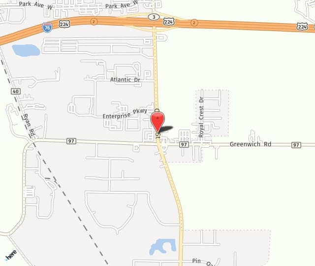 Location Map: 221 Center Street Seville, OH 44273
